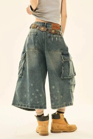 New Style Trends - Rugged Core Utility Y2k Shorts - Outfit Ideas