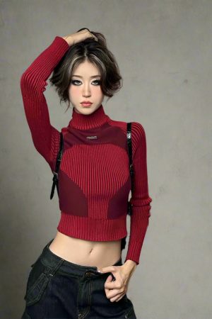 New Style Trends - Scarlet Contour Alt Ribbed Top - Outfit Ideas