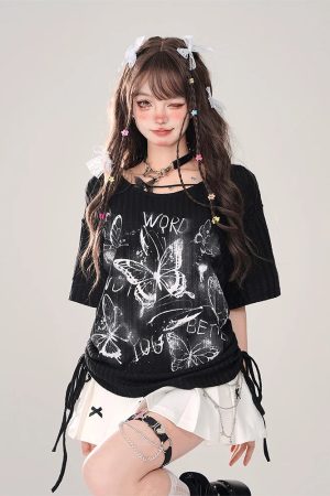 New Style Trends - Shadow Flutter Edgy Alt Top - Outfit Ideas