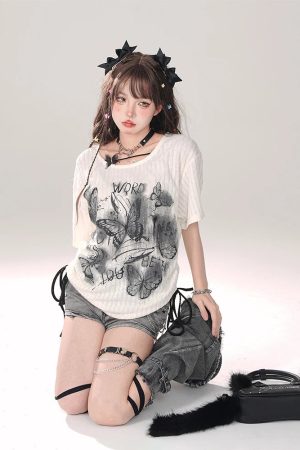 New Style Trends - Shadow Flutter Edgy Alt Top - Outfit Ideas