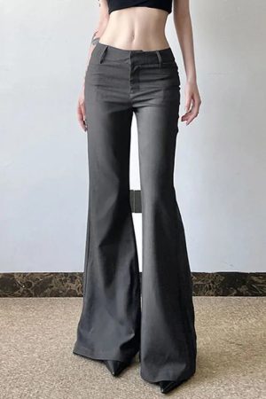 New Style Trends - Shadowline Sharp Bell Y2k Pants - Outfit Ideas