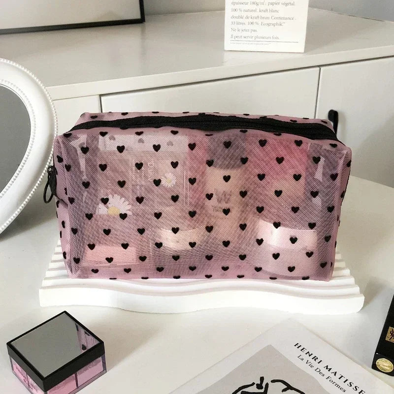 New Style Trends - Sheer Hearted Aesthetic Cosmetic Bags - Outfit Ideas New Style Trends - Sheer Hearted Aesthetic Cosmetic Bags - Outfit Ideas