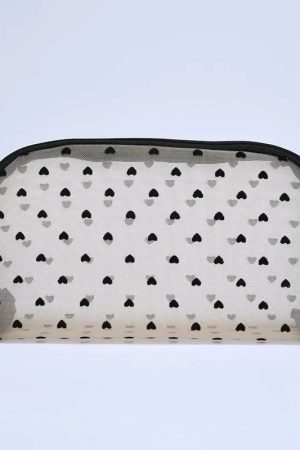 New Style Trends - Sheer Hearted Aesthetic Cosmetic Bags - Outfit Ideas