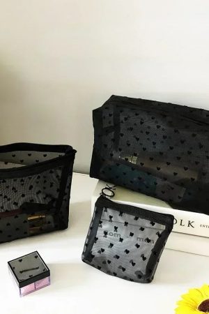 New Style Trends - Sheer Hearted Aesthetic Cosmetic Bags - Outfit Ideas