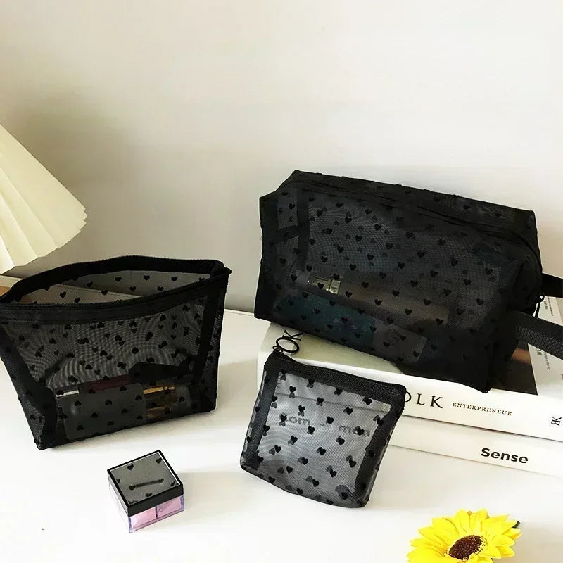 New Style Trends - Sheer Hearted Aesthetic Cosmetic Bags - Outfit Ideas New Style Trends - Sheer Hearted Aesthetic Cosmetic Bags - Outfit Ideas