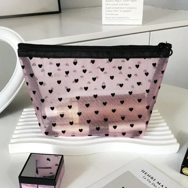 New Style Trends - Sheer Hearted Aesthetic Cosmetic Bags - Outfit Ideas New Style Trends - Sheer Hearted Aesthetic Cosmetic Bags - Outfit Ideas