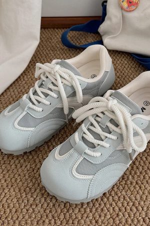 New Style Trends - Sky Mist Soft Aesthetic Sneakers - Outfit Ideas