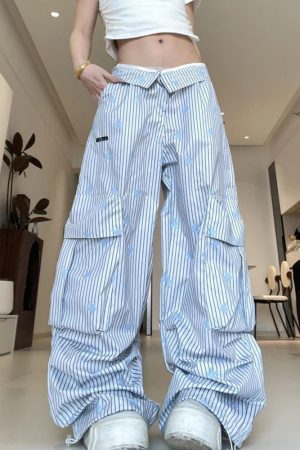 New Style Trends - Skyline Star Cargo Edgy Y2k Pants - Outfit Ideas