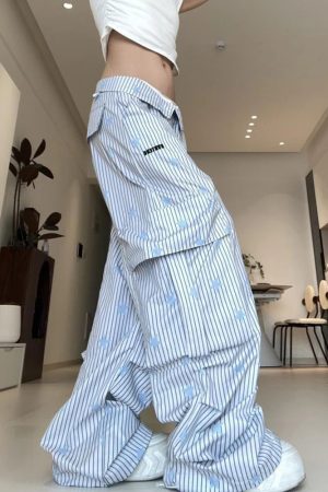 New Style Trends - Skyline Star Cargo Edgy Y2k Pants - Outfit Ideas