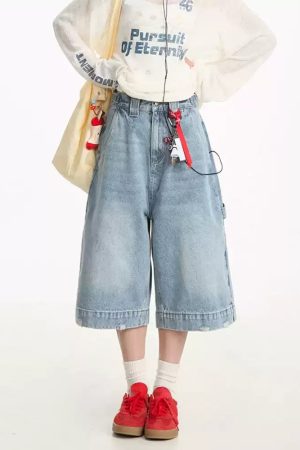 New Style Trends - Skywalk Pocket Y2k Denim Shorts - Outfit Ideas