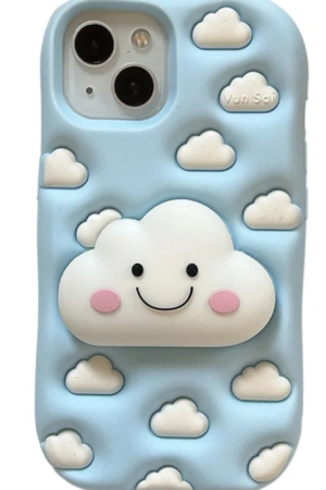 New Style Trends - Smiley Cloud Soft Kawaii iPhone  Case - Outfit Ideas