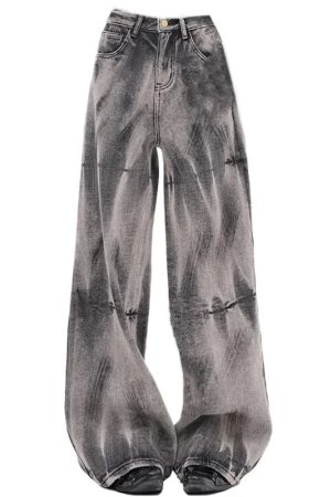 New Style Trends - Smoke Fade Wide Edgy Jeans - Outfit Ideas