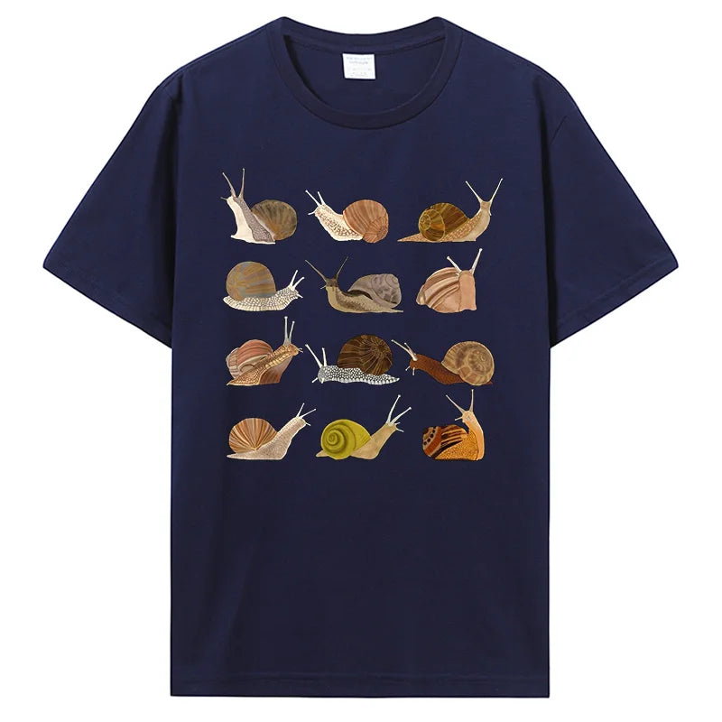 New Style Trends - Snail Graphic Cotton T-Shirt - Outfit Ideas New Style Trends - Snail Graphic Cotton T-Shirt - Outfit Ideas