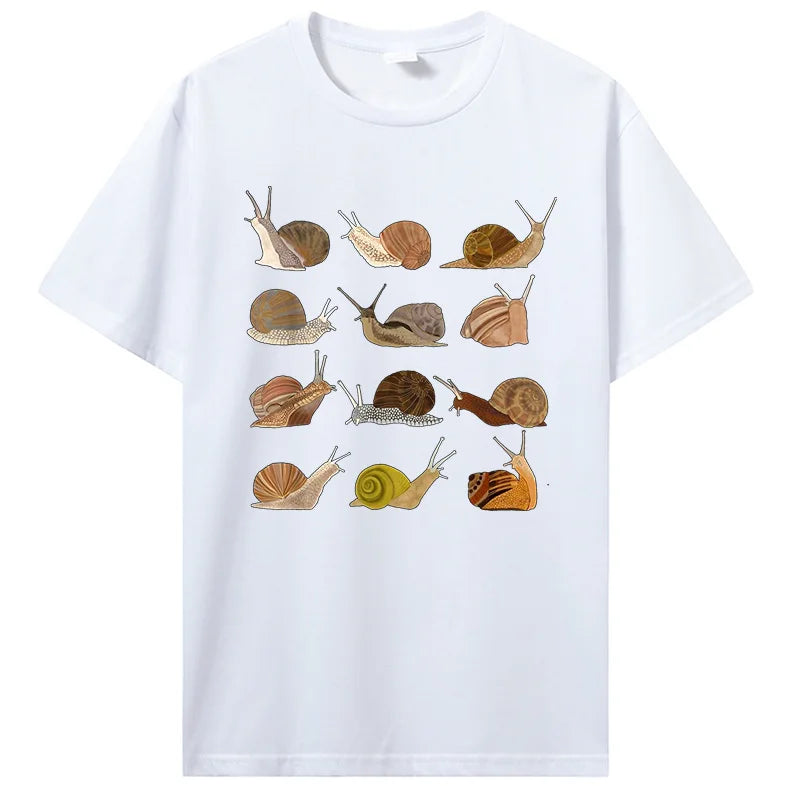New Style Trends - Snail Graphic Cotton T-Shirt - Outfit Ideas New Style Trends - Snail Graphic Cotton T-Shirt - Outfit Ideas