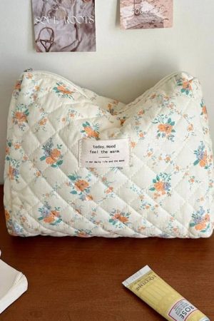 New Style Trends - Soft Checkered Coquette Makeup Bag - Outfit Ideas