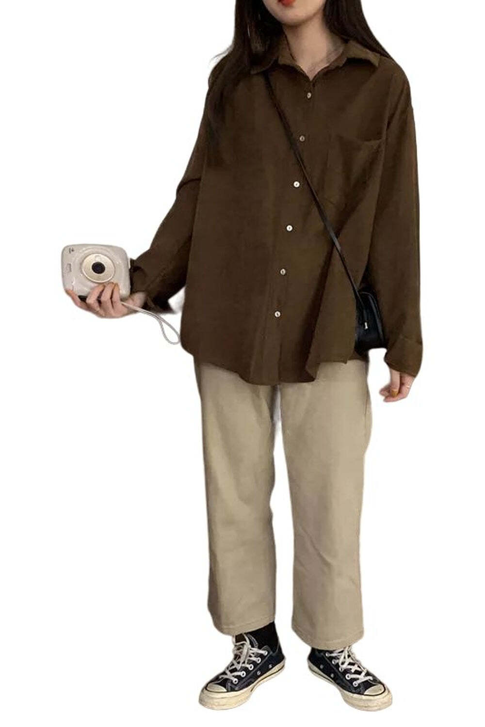 New Style Trends - Solid Pocket Retro Shirt - Outfit Ideas