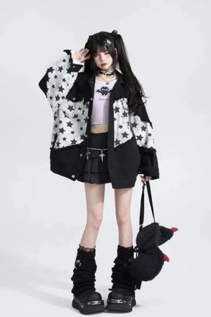 New Style Trends - Starcore Contrast Utility Edgy Jacket - Outfit Ideas