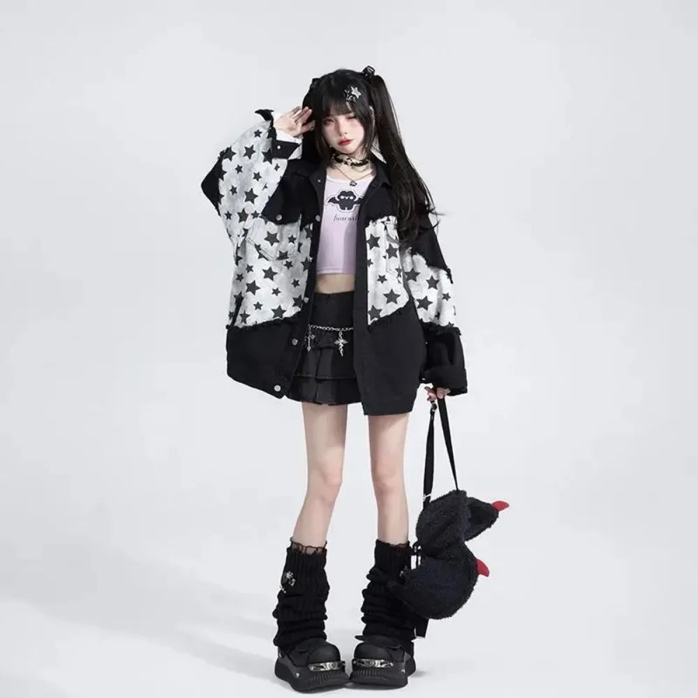 New Style Trends - Starcore Contrast Utility Edgy Jacket - Outfit Ideas