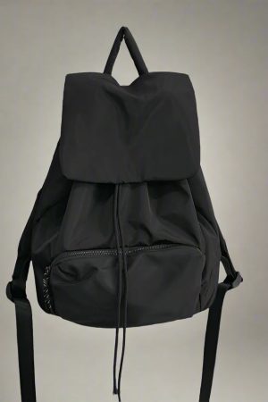 New Style Trends - Stealth Mode Black Edgy Backpack - Outfit Ideas