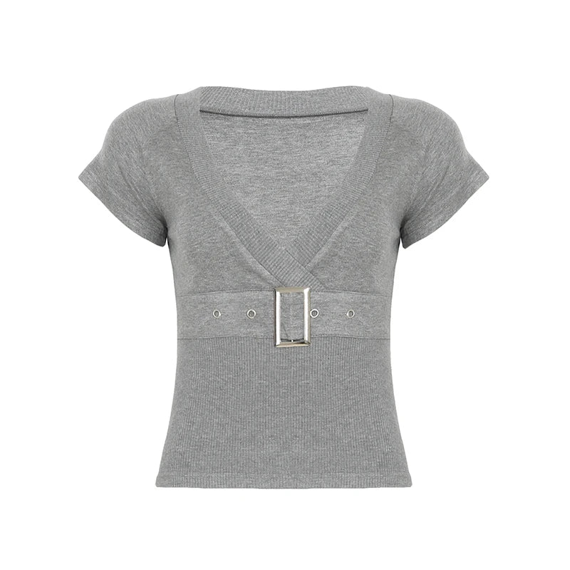 New Style Trends - Steel Curve Buckle Top - Outfit Ideas