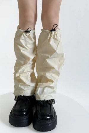 New Style Trends - Storm Mode Y2k Drawstring Leg Warmers - Outfit Ideas