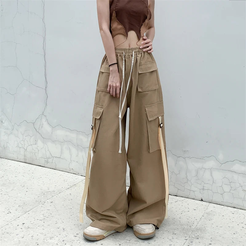 New Style Trends - Strap Down Utility Cargo Y2k Pants - Outfit Ideas