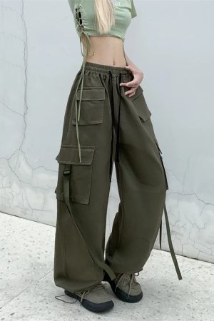 New Style Trends - Strap Down Utility Cargo Y2k Pants - Outfit Ideas