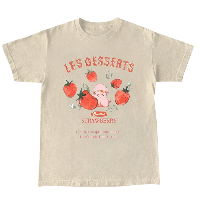 New Style Trends - Strawberry Bunny Dessert Aesthetic T-Shirt - Outfit Ideas New Style Trends - Strawberry Bunny Dessert Aesthetic T-Shirt - Outfit Ideas