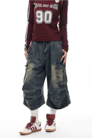 New Style Trends - Street Slam Washed Y2k Cargo Shorts - Outfit Ideas