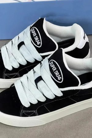 New Style Trends - Super Drag Edgy Skate Sneakers - Outfit Ideas