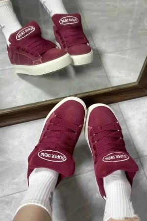 New Style Trends - Super Drag Edgy Skate Sneakers - Outfit Ideas