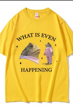New Style Trends - Surreal Frog Meme Aesthetic T-Shirt - Outfit Ideas
