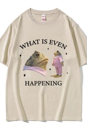 New Style Trends - Surreal Frog Meme Aesthetic T-Shirt - Outfit Ideas