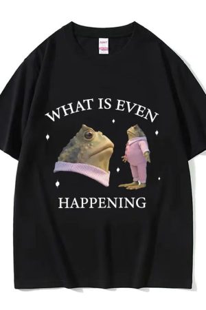 New Style Trends - Surreal Frog Meme Aesthetic T-Shirt - Outfit Ideas