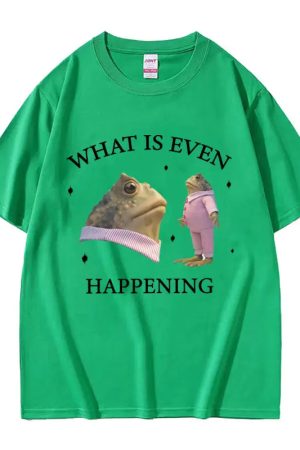 New Style Trends - Surreal Frog Meme Aesthetic T-Shirt - Outfit Ideas