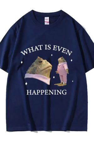 New Style Trends - Surreal Frog Meme Aesthetic T-Shirt - Outfit Ideas