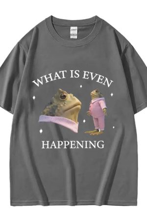 New Style Trends - Surreal Frog Meme Aesthetic T-Shirt - Outfit Ideas