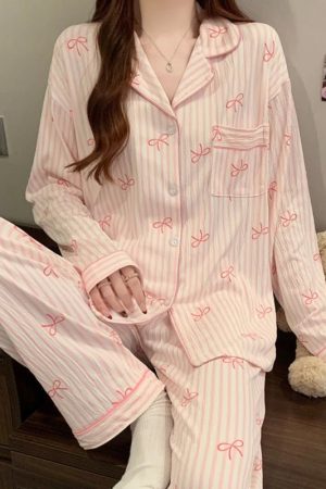 New Style Trends - Sweet Bow Dream Coquette Pajama Set - Outfit Ideas