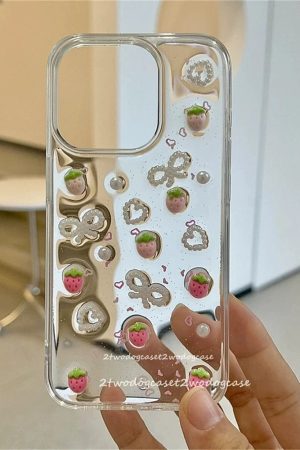 New Style Trends - Sweet Sparkle Strawberry  iPhone Case - Outfit Ideas