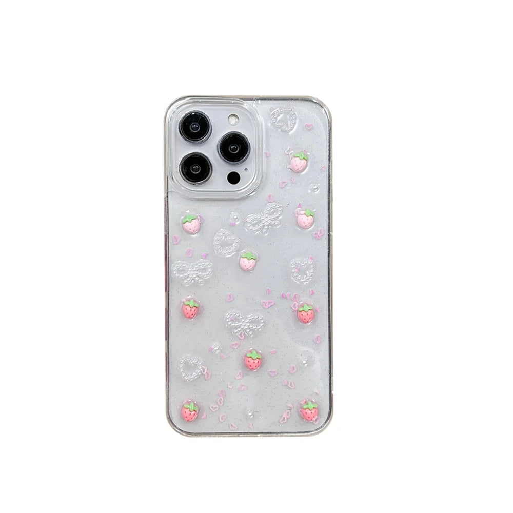 New Style Trends - Sweet Sparkle Strawberry  iPhone Case - Outfit Ideas
