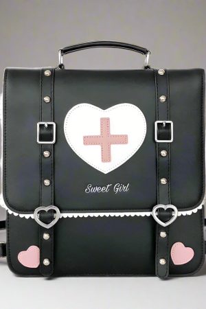 New Style Trends - Sweetheart Medic Satchel Kawaii Backpack - Outfit Ideas