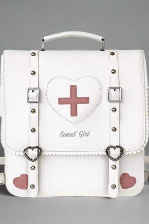 New Style Trends - Sweetheart Medic Satchel Kawaii Backpack - Outfit Ideas