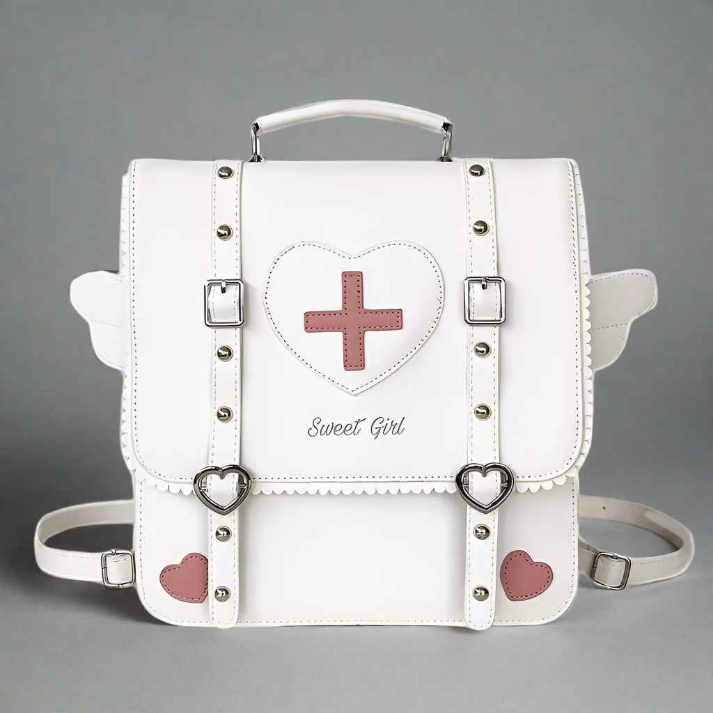 New Style Trends - Sweetheart Medic Satchel Kawaii Backpack - Outfit Ideas