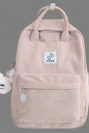 New Style Trends - Teddy Corduroy Kawaii Backpack - Outfit Ideas