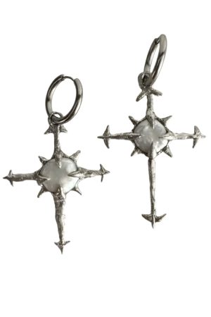 New Style Trends - Thorn Relic Cross Goth Earrings - Outfit Ideas