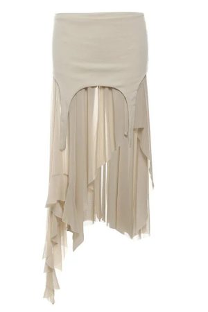 New Style Trends - Twilight Shroud Alt Edgy High-Low Skirt - Outfit Ideas