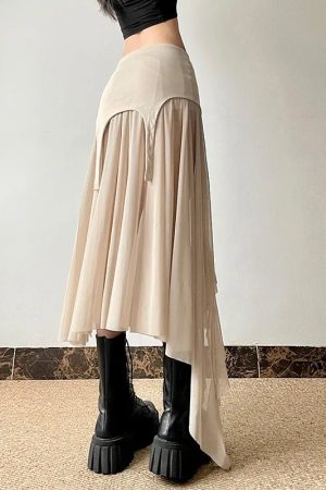 New Style Trends - Twilight Shroud Alt Edgy High-Low Skirt - Outfit Ideas