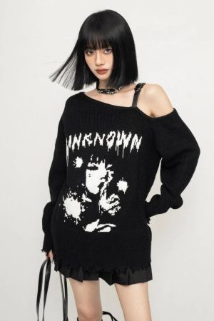 New Style Trends - Unknown Entity Knit Alt Sweater - Outfit Ideas