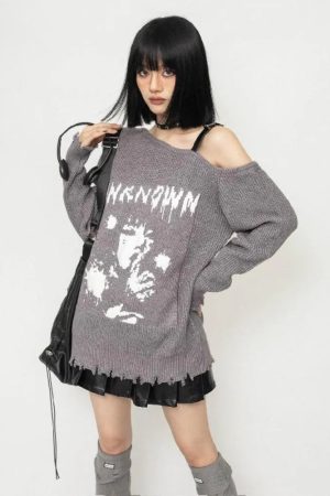 New Style Trends - Unknown Entity Knit Alt Sweater - Outfit Ideas