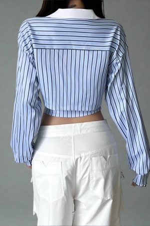 New Style Trends - Varsity Edgy Corset Shirt - Outfit Ideas